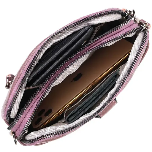 Клатч кожаный женский Vintage 19х12х7 см sum0022726 - фото 5