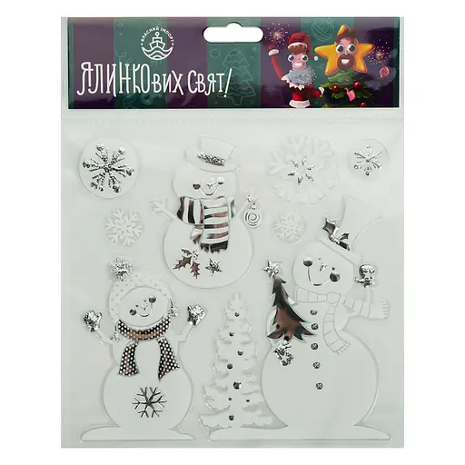 Наліпка на вікно Long King Printing новорічна в асортименті (863759) - фото 2