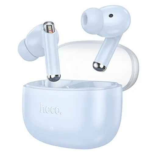 Навушники бездротові Hoco TWS EQ12 вакуумні синій - фото 2
