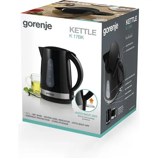 Электрочайник Gorenje K17BK - фото 4
