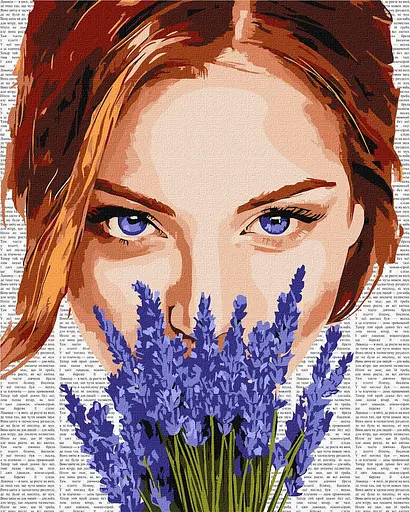 Набор для рисования по номерам "Барвиста поезія: Лаванда" Ideyka 40х50 см КНО8595