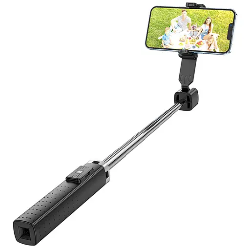 Монопод для селфи Hoco K18 Wave с треногой + съемный BT пульт - фото 5