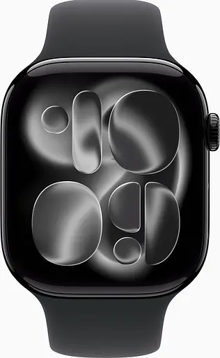 Смарт-годинник Apple Watch Series 11 GPS 46mm Jet Black Alu. Case w. Black S. Band - M/L (MEUX4)