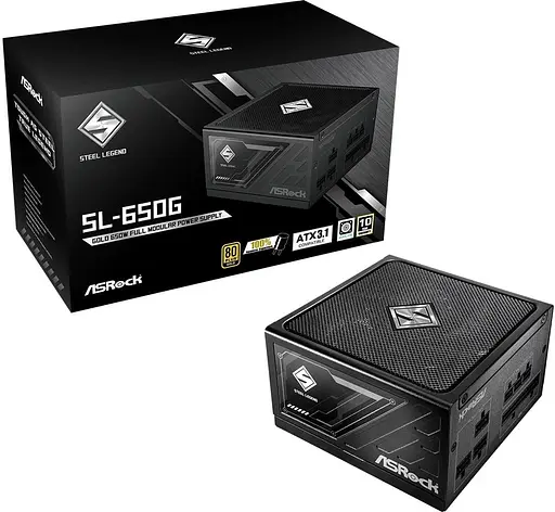 Блок живлення AsRock STEEL LEGEND 650W 80+ Gold (SL-650G) - фото 6