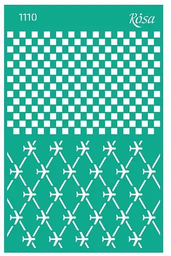 Трафарет багаторазовий самоклеючий №1110 Фоновий 13x20см Make your journey Rosa Talent