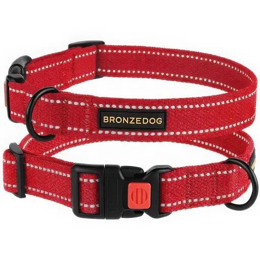 Нашийник для собак Barksi Сotton S 25-33х1.6 см червоний - фото 1