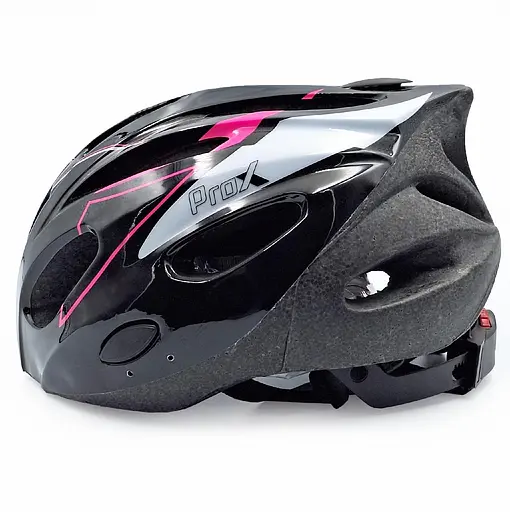 Велосипедний шолом ProX Thunder M (54-58 см) чорний з рожевим (G0000348) - фото 5