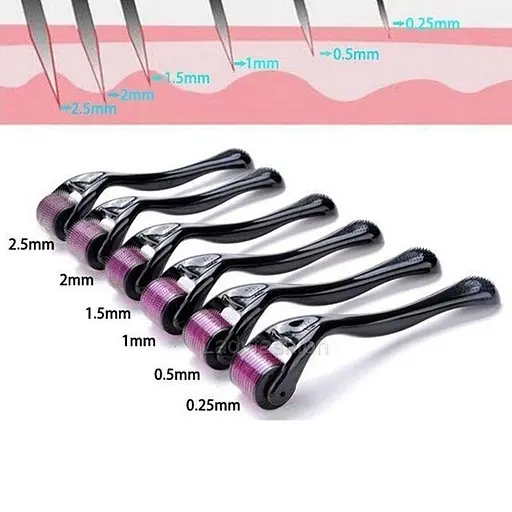 Мезоролер Derma Roller для обличчя на 0.5 мм 540 голок - фото 2