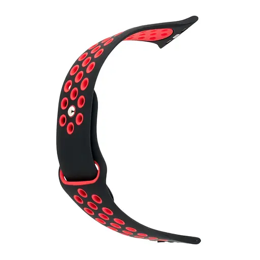 Ремінець Apple Watch Nike Sport 42/44/45/46/49 мм Чорний+Червоний (18) S - фото 2