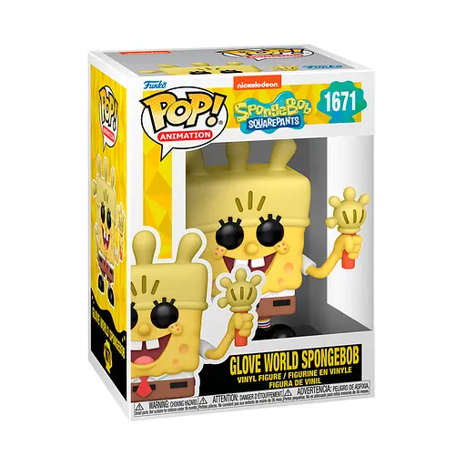 УЦЕНКА!!! Игровая фигурка Funko POP! - Губка Боб с перчаткой-фонариком - фото 1