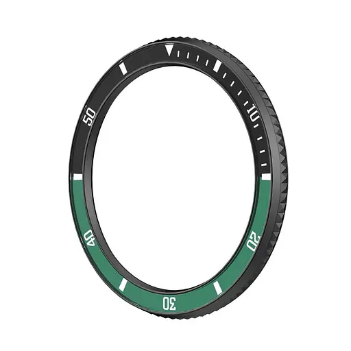 Безель Black-green та силіконовий ремінець Sikai для смартгодинника Xiaomi Watch S3/S4 - фото 4