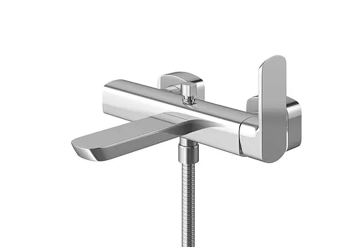 Смеситель для ванны Kohlman Foxal chrome настенный KPL-QW110F Хром - фото 4