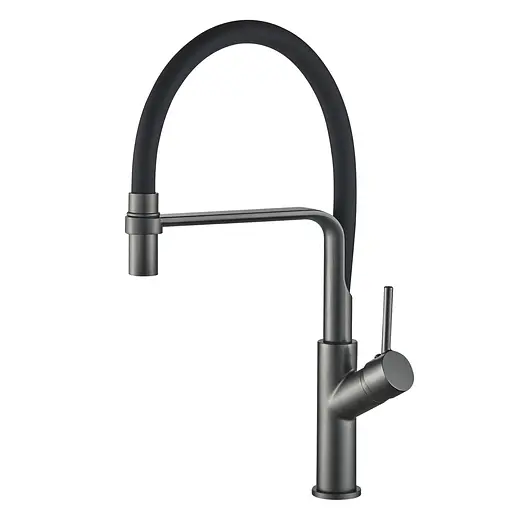 Змішувач для кухні Globus Lux Denver Flex GDF-32-11-01 Чорний матовий - фото 2