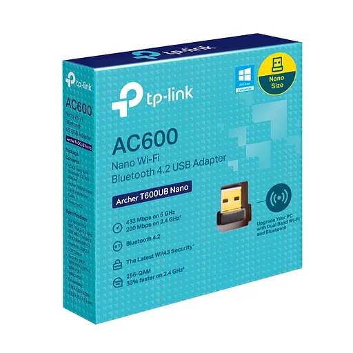 Мережева карта Wi-Fi TP-Link Archer T600UB nano (ARCHER-T600UB-NANO) - фото 2