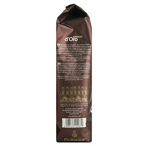 Кофе в зернах Dallmay Espresso d'Oro жареный 1 кг - фото 5
