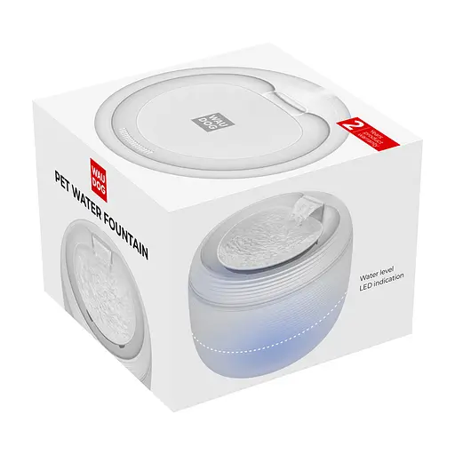 Фонтан-поїлка для собак і котів автоматичний Waudog з підсвіткою 2.5 л білий - фото 4