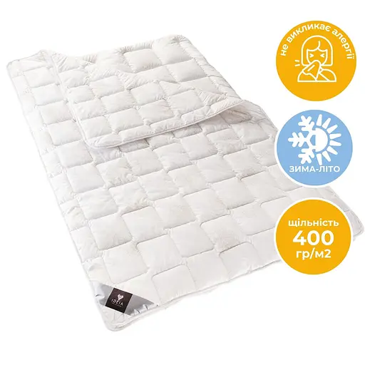 Ковдра Ideia 4 Сезона зима-літо Антиалергенне волокно Дві ковдри троянда 155х210см (8-9503*002) - фото 8