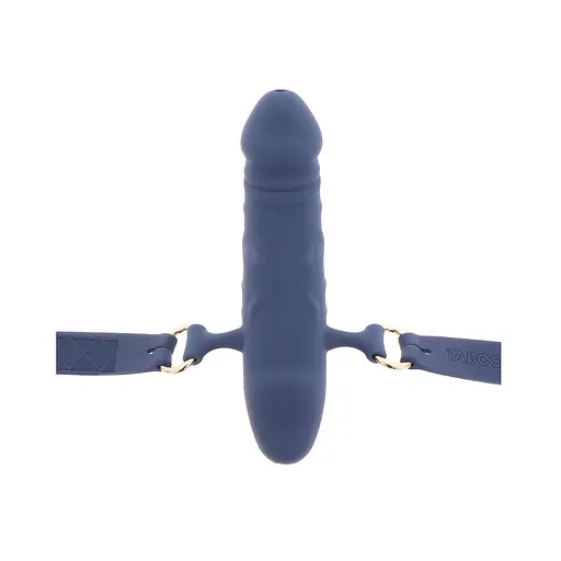 Кляп Taboom Silicone Supreme Breathable Penis Gag синій - фото 5