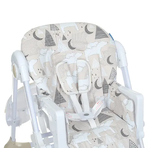 Мягкий стульчик для кормления Bambi M 3233 Mommy Bear Beige с корзинкой для игрушек - фото 3