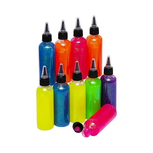 Клей для творчості з блискітками 120SP баночки 120мл 6 кольорів - фото 2