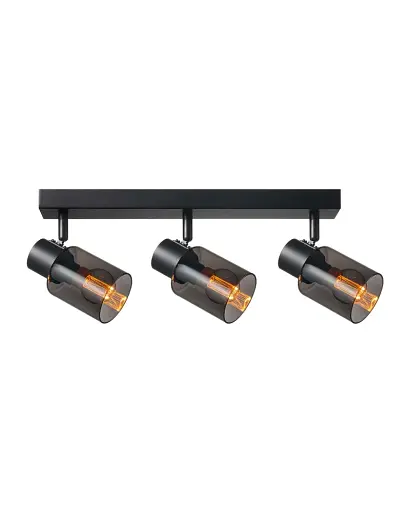 Світильник поворотний, спот Goldlux 331533 Rebecca E14 3x8W IP20 чорний - фото 1