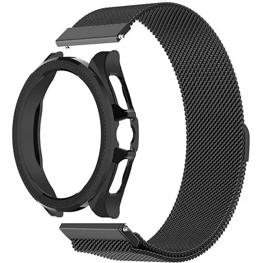 Комплект Tamister для годинника Xiaomi Watch 2Pro чорний (бампер + металевий ремінець 22 мм)