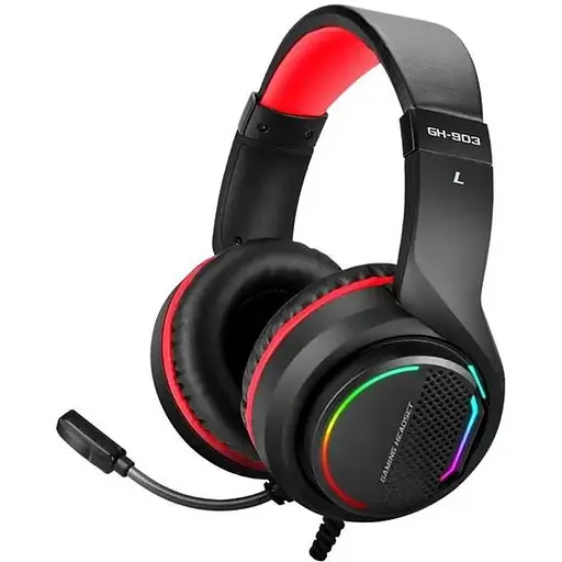 Дротова ігрова гарнітура Xtrike Me Gaming RGB Backlight GH-903, USB, 2m, black