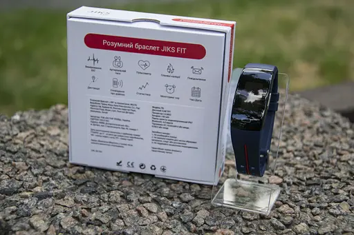 Розумний фітнес-браслет Jiks Fit з тонометром та виміром ЕКГ (Синьо-червоний) - фото 8