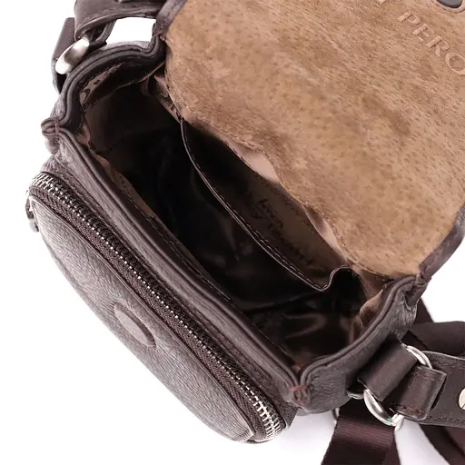 Компактна чоловіча сумка з м'якої натуральної шкіри TONY PEROTTI 14х17х8 см sum0027410 - фото 6