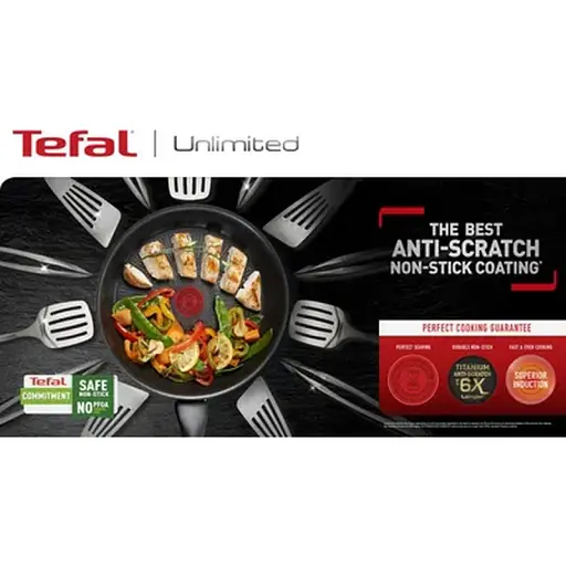 Сковорода Tefal ВОК Unlimited 28 см (G2551972) - фото 4