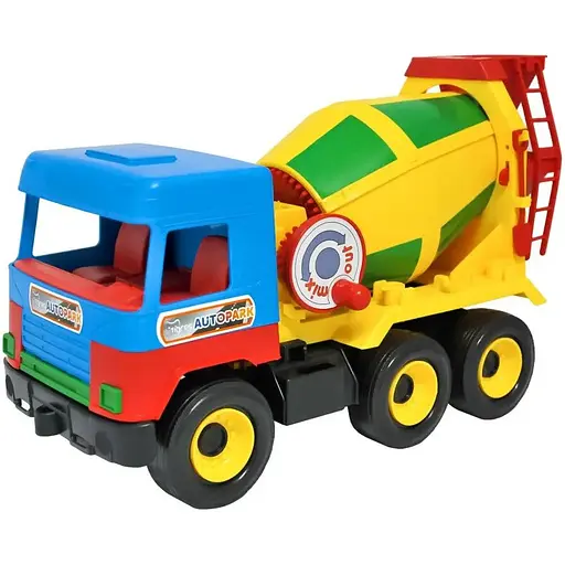 Машинка Tigres Middle Truck Бетонозмішувач 38 см синій (39223) - фото 1