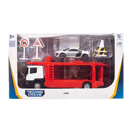 Ігровий набір автомоделей "Автоперевізник Sсania" TechnoDrive 250430U масштаб 1:64 - фото 1