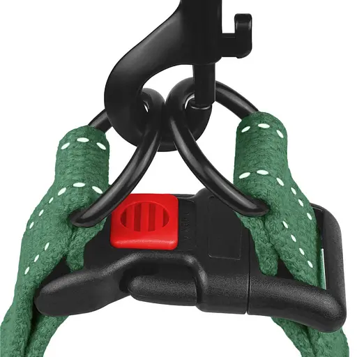 Шлея для собак Barksi Cotton Стандарт Рефлекторна S 40-53х1.6 см армійська - фото 4