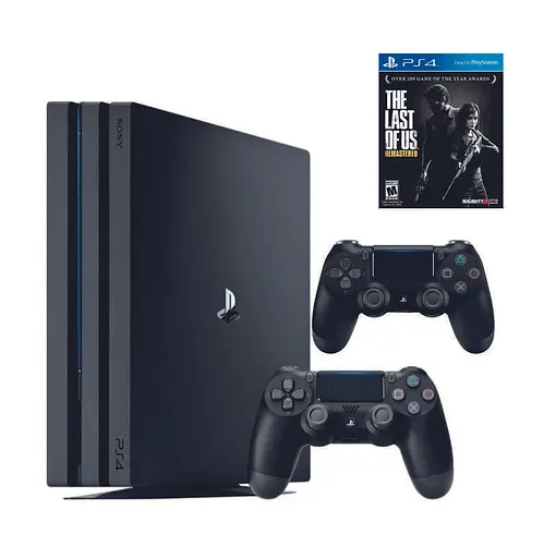 Консоль Sony PlayStation 4 PRO 1TB CUH 72 Black обслуженая + 2 Геймпада беспроводных DualShock 4 + The Last of Us: Remastered + гарантия б/у