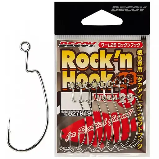 Крючок Decoy Worm29 Rockn Hook #02, 9 шт. (1013-1562.08.91)