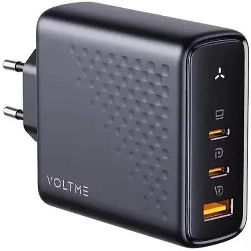 Зарядное устройство адаптер питания Voltme 140W GaN V1152 черный (вилка EU) - фото 1