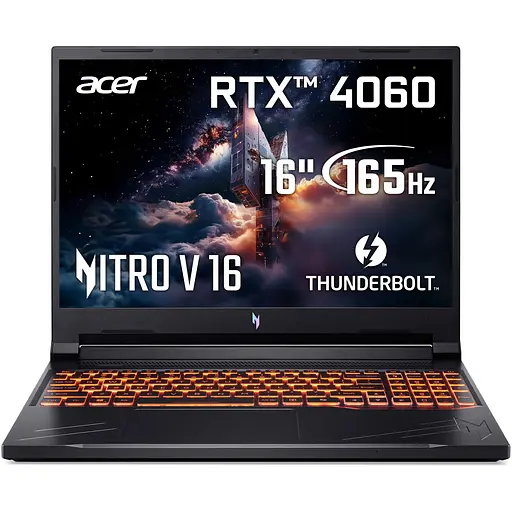 Ноутбук Игровой Acer Nitro V16 ANV16-71-7180 ​​i7-14650HX la 52GHz,16'',IPS,16GB DDR5,1TB,RTX 4060 8GB - фото 3