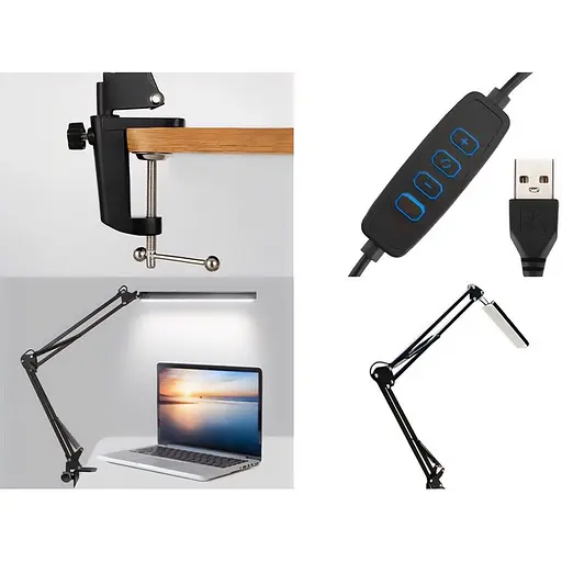 LED лампа настільна Media-Tech Flex Lamp 5.6W 6500K 5V Black  - фото 5