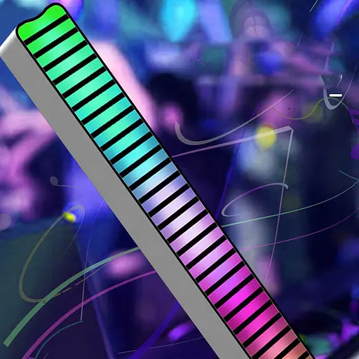 Настільна LED лампа RGB 5V Single Panel Bluetooth USB interface with app Black - фото 4