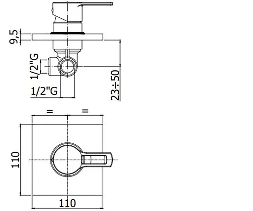 Змішувач прихованого монтажу Paffoni Ringo RIN BOX010 CR, Хром - фото 2