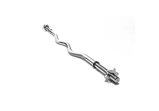 Гриф для штанги EasyFit W-образный 1.2 м Ø 25 мм (EF-8064) - фото 1