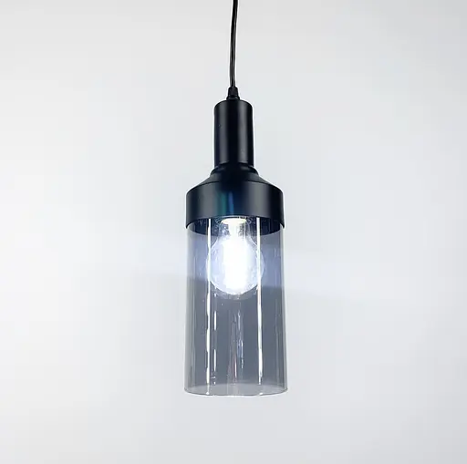 Світильник Loft в чорному каркасі Line.F Колір плафона Янтарний - фото 6