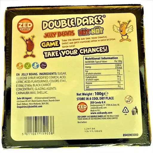 Гра з цукерками Zed Candy Double Dares Hot or Not Jelly Bean Game 100 г - фото 3