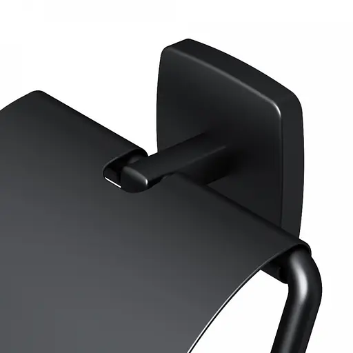 Держатель туалетной бумаги с крышкой AM.PM Gem black A90341422 Черный матовый - фото 6