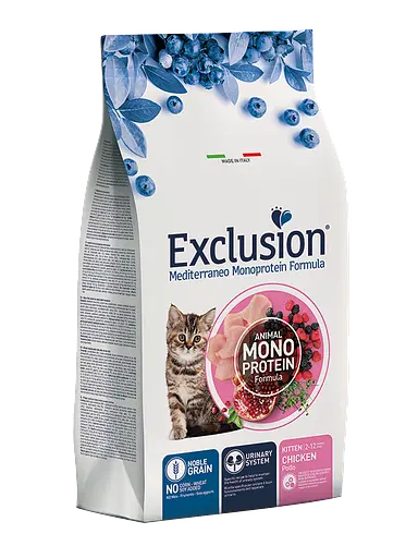 Корм Exclusion Kitten Chicken для кошенят з куркою 1кг (на вагу) - фото 3