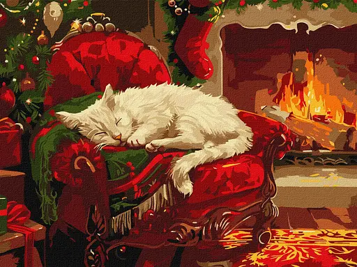 Набір для розпису по номерах Святковий затишок, 30x40 см