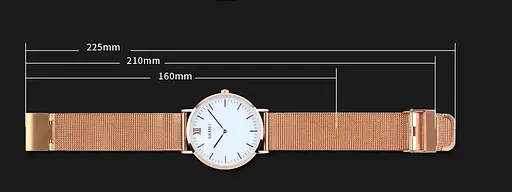 Женские ультратонкие часы Skmei 1182 Cruize Золотистый - фото 4