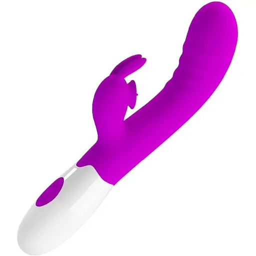 Вибратор-кролик Pretty Love Cerberus Licking Vibrator 20.6 см фиолетовый