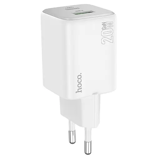 МЗП Hoco N41 Almighty PD20W+QC3.0 (1USB-A/1C) White - фото 2