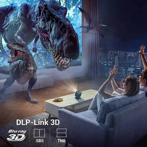 Проектор BYINTEK P19 Pro портативний міні 3D 7800 mAh WiFi Android 9 FullHD 1080 4K - фото 9